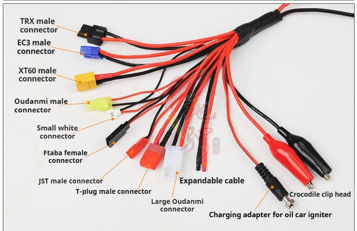 B6充電ケーブル、バナナプラグからT型プラグ、XT60、JS - Banana Plug のレビューと価格