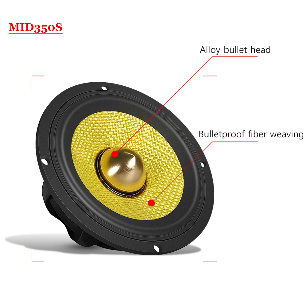 3.5インチ バレットガイドドミッドレンジスピーカー、カーセ - Speaker Driver のレビューと価格