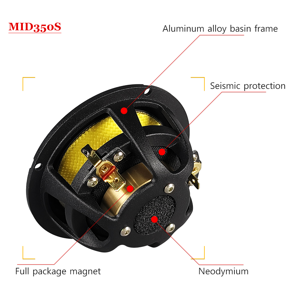 3.5インチ バレットガイドドミッドレンジスピーカー、カーセ - Speaker Driver のレビューと価格