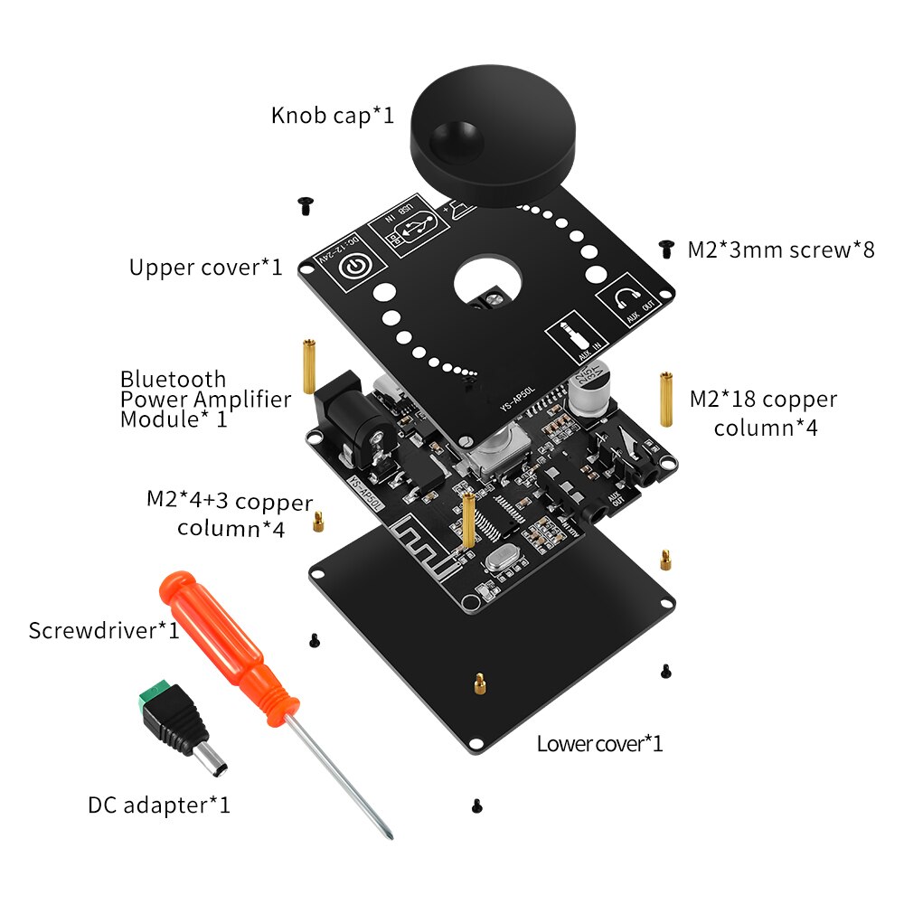 パワーアンプボード ステレオデジタルアンプ 50WX2 -  - Hifi Amplifier Board のレビューと価格